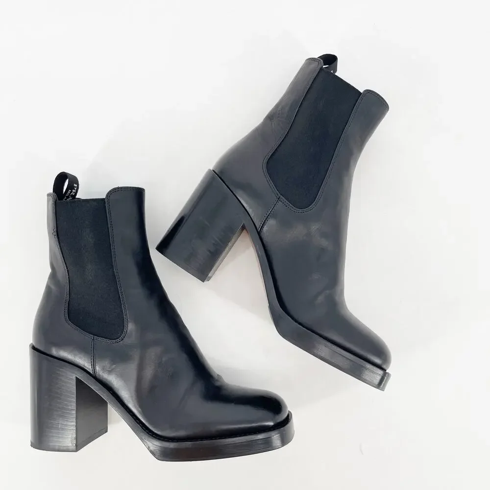Prada black leather